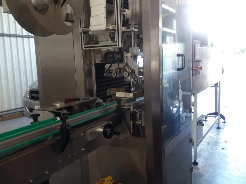 EDELSTEIN rotary labeler being installed on-site for a water bottling line