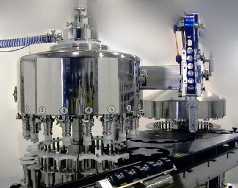 EDELSTEIN rotary pressure-overflow filling machine