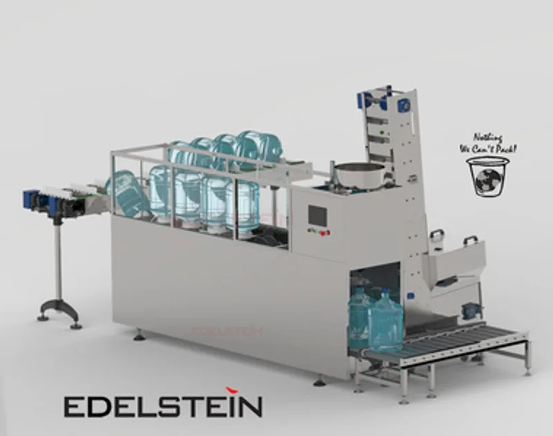 EDELSTEIN 3/5 gallon jug washing-filling-capping machine