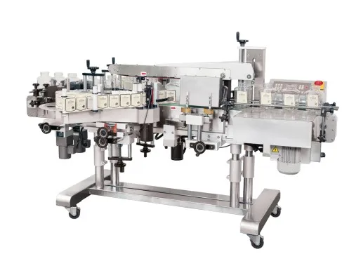 EDELSTEIN labelling line for cosmetic bottles