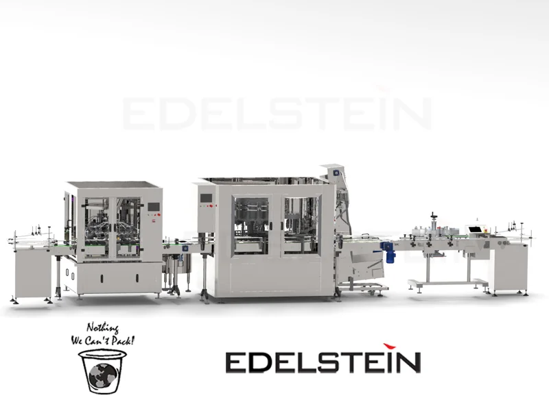 EDELSTEIN rotary monobloc filler-capper-labeller line